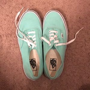 Men US 8.5/ Women’s US 10 Teal Vans brand new
